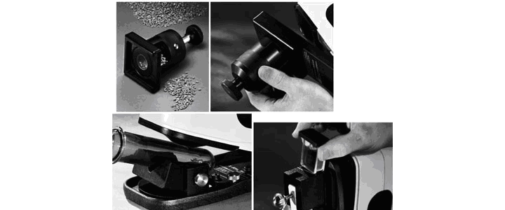 對于顆粒狀、粉末狀或液體樣品的顏色測量,需要專門的配件來支持